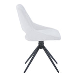 Scaun rotativ Luciano I, Textil, Bej, 52x54x85 cm