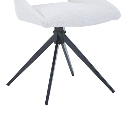 Scaun rotativ Luciano I, Textil, Bej, 52x54x85 cm, foto produs 6