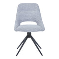 Scaun rotativ Luciano I, Textil, Gri, 52x54x85 cm, detaliu produs