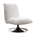 fotoliu Scaun rotativ Remona crem picioare crom 63x80x80 cm
