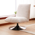 Scaun rotativ Remona crem picioare, crom, 63x80x80 cm, imagine suplimentara