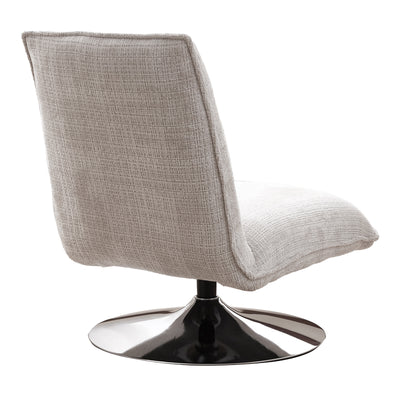 Scaun rotativ Remona crem picioare, crom, 63x80x80 cm, detaliu produs