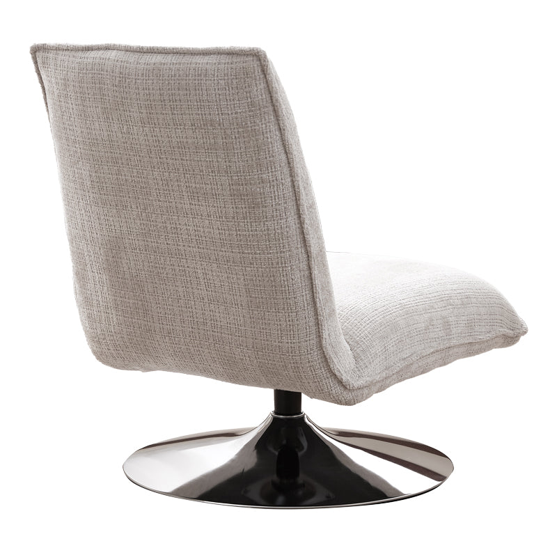 Scaun rotativ Remona crem picioare, crom, 63x80x80 cm, detaliu produs