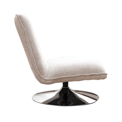 Scaun rotativ Remona crem picioare, crom, 63x80x80 cm, perspectiva suplimentara
