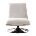 Scaun rotativ Remona crem picioare, crom, 63x80x80 cm, foto produs
