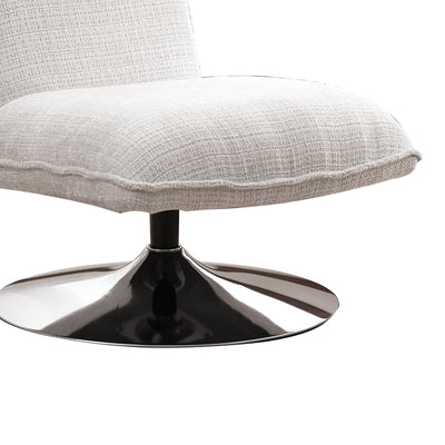 Scaun rotativ Remona crem picioare, crom, 63x80x80 cm, foto produs 7