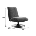 Scaun rotativ Remona crem picioare, crom, 63x80x80 cm, foto produs 8