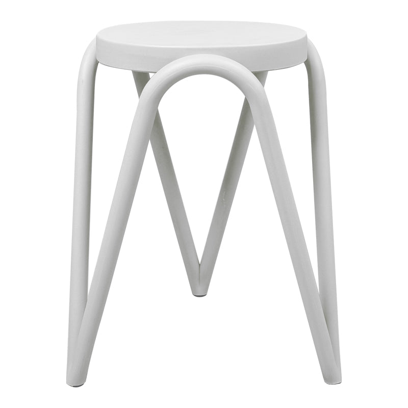 Taburet cu functie Serzona, Polipropilena, Negru, 27x45 cm - Alb