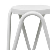 Taburet cu functie Serzona, Polipropilena, Negru, 27x45 cm - Alb