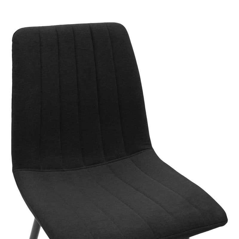 Scaun și Metal, Model Noor, Negru, 44x53x86 cm