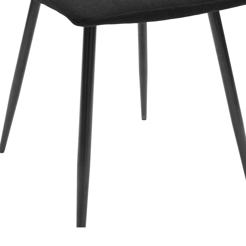 Scaun și Metal, Model Noor, Negru, 44x53x86 cm
