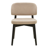 Scaun Siena, Lemn rubberwood, 48x50x81 cm - Bej-Negru