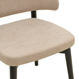 Scaun Siena, Lemn rubberwood, 48x50x81 cm - Bej-Negru