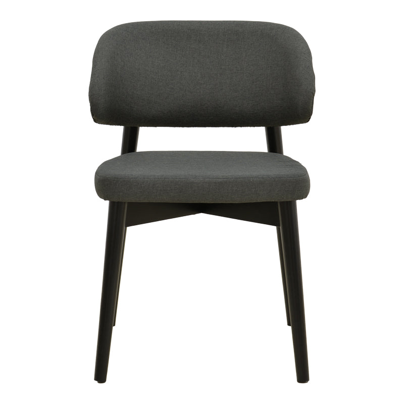 Scaun Siena, Lemn rubberwood, 48x50x81 cm - Negru