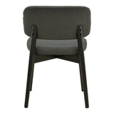 Scaun Siena, Lemn rubberwood, 48x50x81 cm - Negru