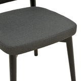Scaun Siena, Lemn rubberwood, 48x50x81 cm - Negru