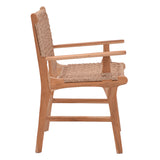 Scaun Sponze lemn de tec, Natur, 54x60x86 cm