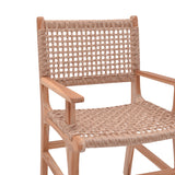 Scaun Sponze lemn de tec, Natur, 54x60x86 cm