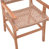 Scaun Sponze lemn de tec, Natur, 54x60x86 cm