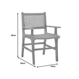 Scaun Sponze lemn de tec, Natur, 54x60x86 cm