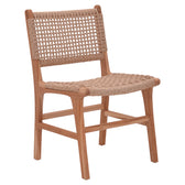 Scaun Sponze schelet din lemn de tec si frânghie pe Natural 50x58x85cm