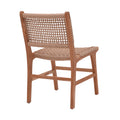 Scaun Sponze schelet din lemn de tec si frânghie pe Natural, 50x58x85 cm, imagine suplimentara