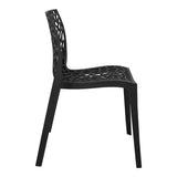 Scaun exterior Hush, polipropilena, 50x57x81 cm - Negru