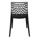 Scaun exterior Hush, polipropilena, 50x57x81 cm - Negru