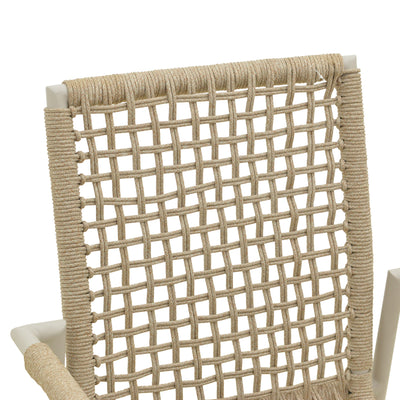 Scaun stivuibil aluminiu Esence, frânghie, nuanță, bej, 56x61x87 cm, foto produs 7