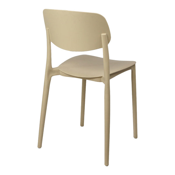Scaun stivuibil Berdian, Polipropilena, Cappuccino, 38x49x79 cm