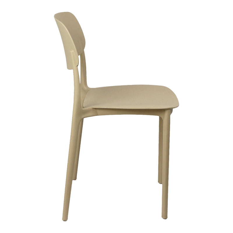 Scaun stivuibil Berdian, Polipropilena, Cappuccino, 38x49x79 cm