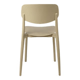Scaun stivuibil Berdian, Polipropilena, Cappuccino, 38x49x79 cm