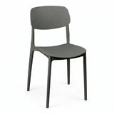 Scaun stivuibil Berdian, mint, polipropilena, Diverse culori, 38x49x79 cm - Gri