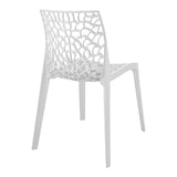 Scaun exterior Hush, polipropilena, 50x57x81 cm - Alb