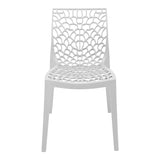 Scaun exterior Hush, polipropilena, 50x57x81 cm - Alb