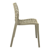 Scaun exterior Hush, polipropilena, 50x57x81 cm - Bej
