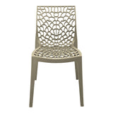 Scaun exterior Hush, polipropilena, 50x57x81 cm - Bej