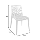 Scaun exterior Hush, polipropilena, 50x57x81 cm - Bej