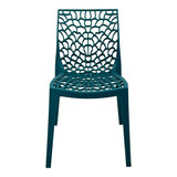 Scaun exterior Hush, polipropilena, 50x57x81 cm - Albastru