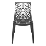 Scaun exterior Hush, polipropilena, 50x57x81 cm - Gri