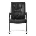 Scaun stivuitor pentru oaspeti Nioze picior negru pu-crom, 57x50x95 cm, detaliu produs