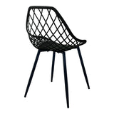 Scaun Suan, Metal, 49x51x86 cm - Negru