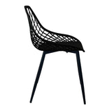 Scaun Suan, Metal, 49x51x86 cm - Negru