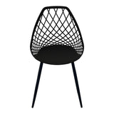 Scaun Suan, Metal, 49x51x86 cm - Negru