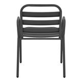 Scaun exterior Sussie, metal si aluminiu, 45x62x76 cm - Gri