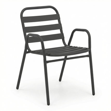 Scaun Sussie pachet  Gri inchis metalic 45x62x76cm