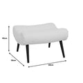 Scaun taburet - taburet cu suport texturat roz pudra, 68x58x40 cm, foto produs 6
