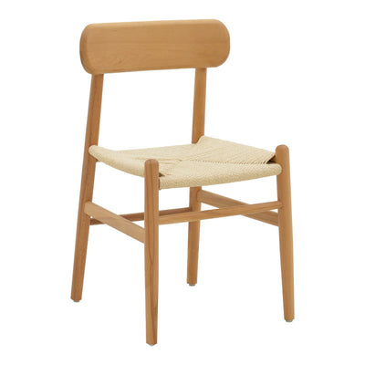 Scaun Thomas lemn Natural de fag-frânghie Natural 44x36x79 cm
