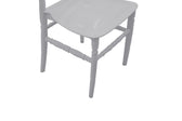 Scaun Tiffany, Alb, 40x86x43 cm, imagine suplimentara