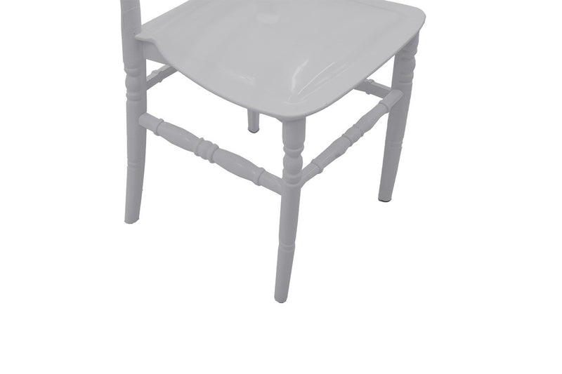 Scaun Tiffany, Alb, 40x86x43 cm, imagine suplimentara